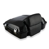 DSR Vivid Black Chopped Tour Pack Trunk Wrap Around Backrest for Harley Touring  For Harley Touring 1993-2013