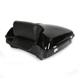 DSR VIVID BLACK 5.5" RAZOR TOURING PAK PACK TRUNK WITH LUGGAGE W LATCH BACKREST FIT 2014-2022 TOURING