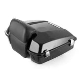 DSR Vivid Black Chopped Tour Pack Trunk Wrap Around Backrest for Harley Touring  For Harley Touring 1993-2013
