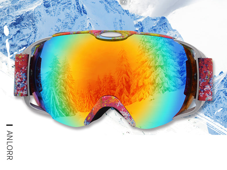 Soared Ski Snowboard Goggles Winter Snow Glasses Double-Layer Spherical  Lenses UV400 Anti-Fog OTG Eyewear for Men Women Grey