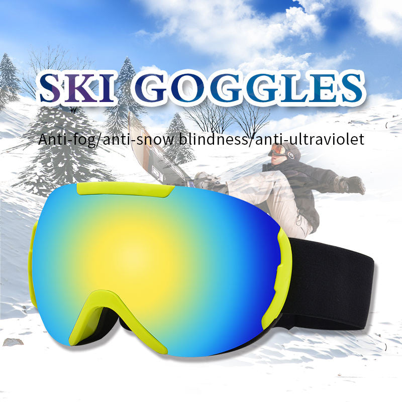 DSR Adjustbale Spherical Ski&Snow Googles Polarized ski goggles Double  Lenses Anti-Fog Ski Googles For Adult