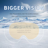 DSR Adjustbale Magnetic Ski Goggles Cylindrical (Flat) Lenses Ski&Snow Googles  Prescription Ski Goggles OTG Googles for Adult