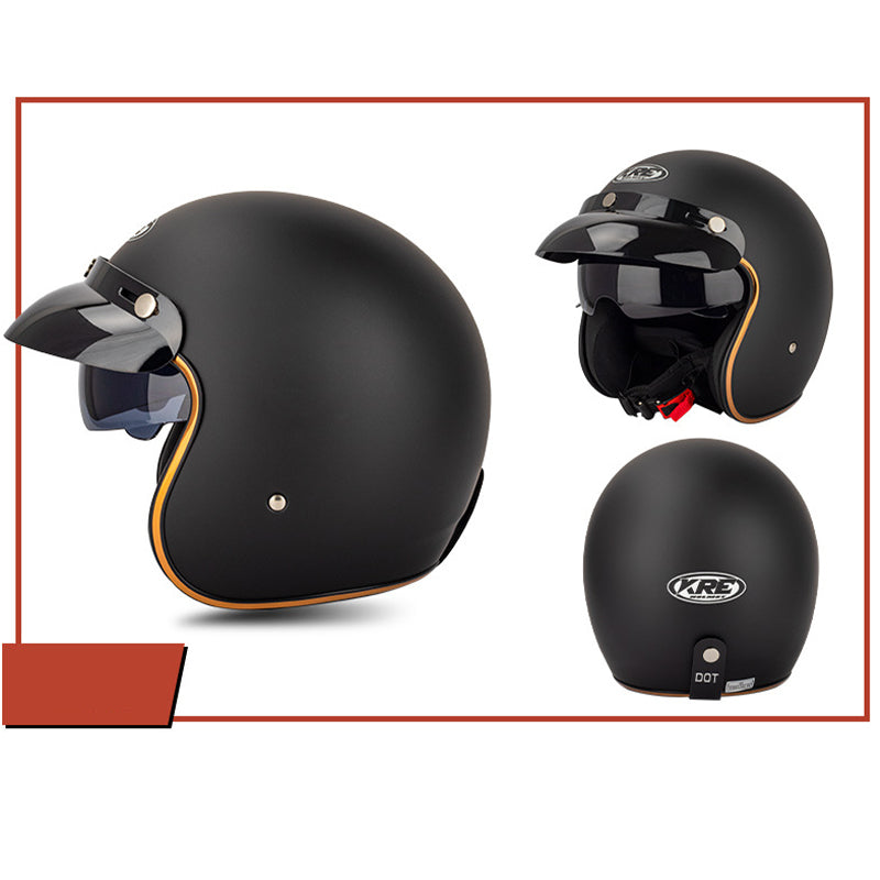  3/4 Adult Motorcycle Half Helmets with Sunshield