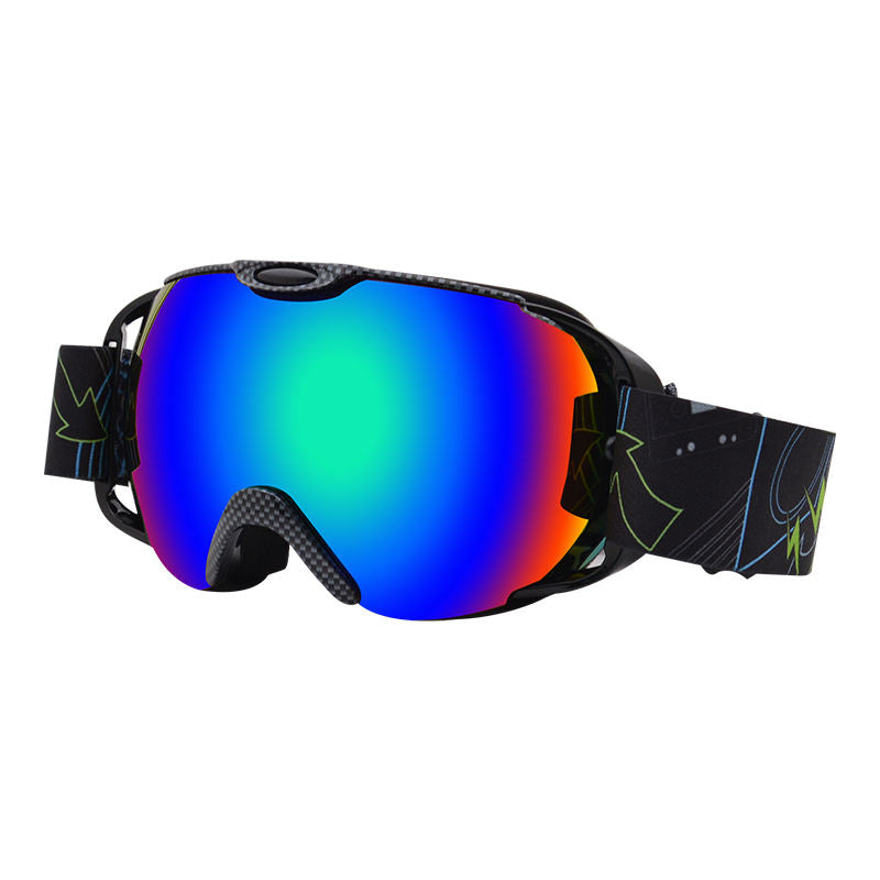 DSR Spherical Double Lenses Anti-Fog Ski Googles Adjustable OTG SKI Goggles  Mirrored Ski goggles Prescription ski goggles For Adult